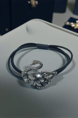 RALBAX Angélonia Saç Aksesuarı – Kristal Taşlı Kuğu Figürlü Saç Tokası