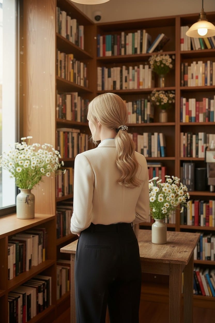 Camelia Saç Tokası – Füme Kristal Taşlı Çiçek Tasarımlı Şık Kadın Aksesuarı - Görsel 5