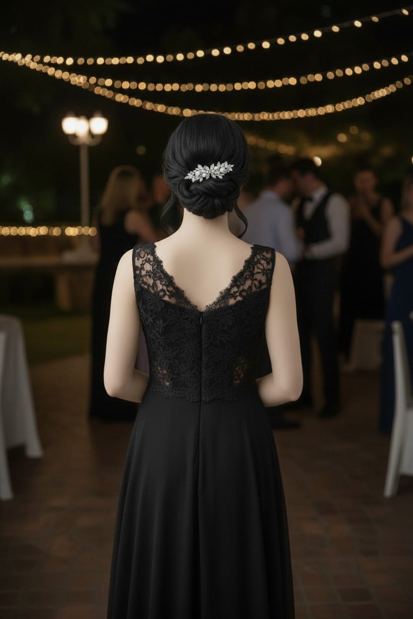 Trefle Saç Aksesuarı – İnci ve Kristal Taşlı, Markiz Kesim Saç Tokası - Görsel 4