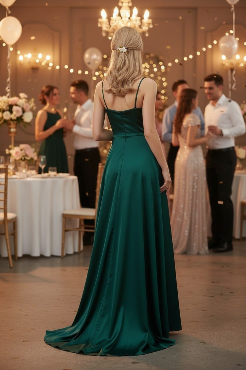 Geranium Saç Aksesuarı – Turuncu ve Beyaz Çiçek Detaylı İnci Süslemeli Saç Tokası - Görsel 4