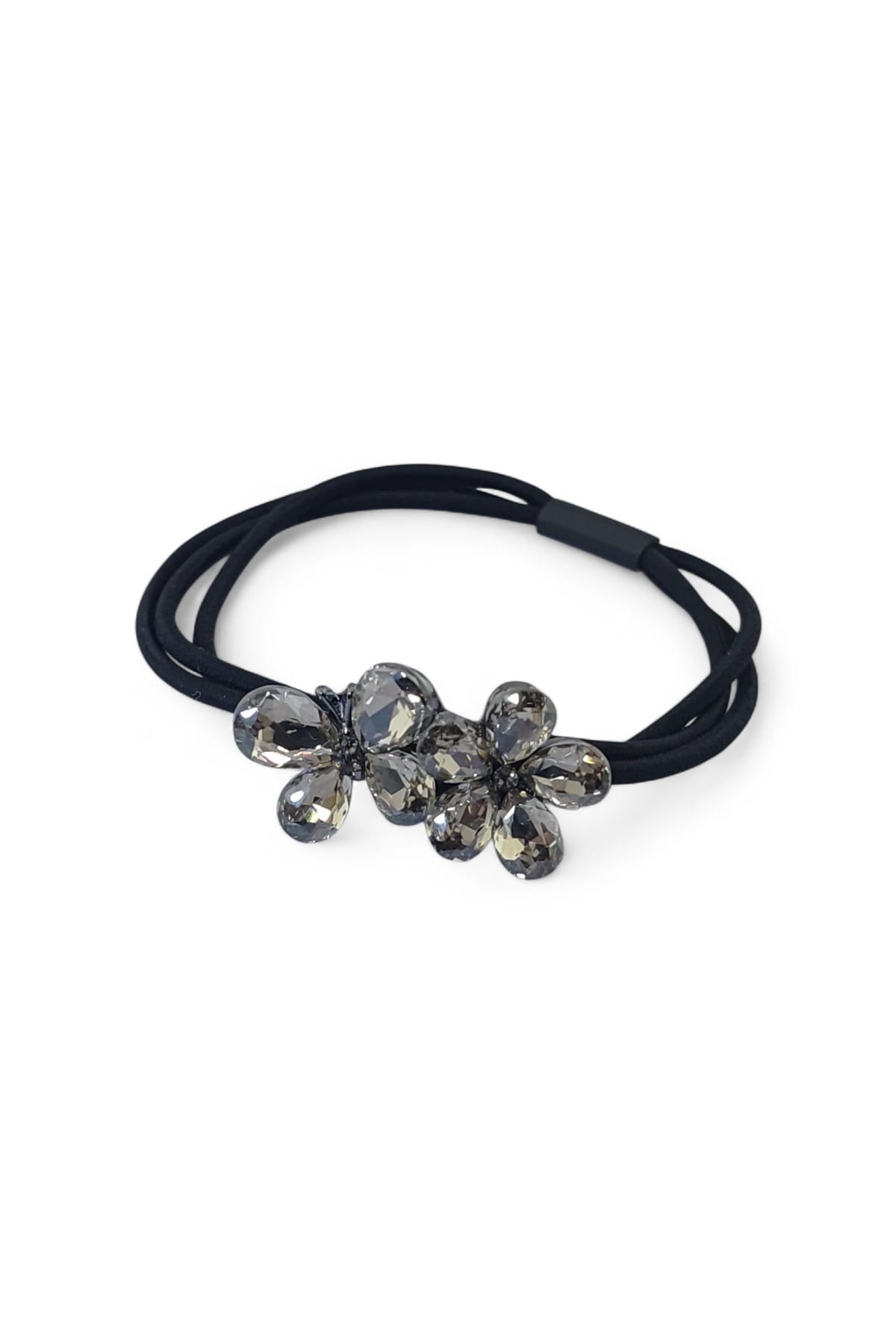 Camelia Saç Tokası – Füme Kristal Taşlı Çiçek Tasarımlı Şık Kadın Aksesuarı - Görsel 4